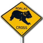 Typical Koala-sign