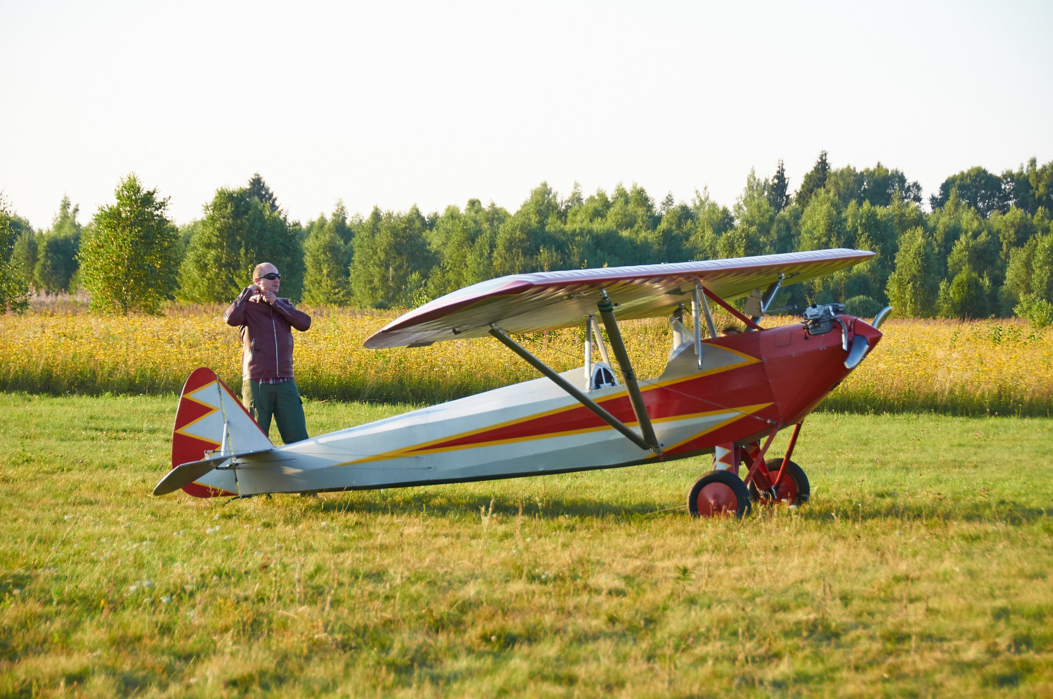 Andrey Yakovlev, pilot and owner of this Parasol ~ Андрей Яковлев, пилот и владелец Парасольки