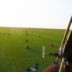 Low over round hay bales ~ Низенько над любимыми катышками